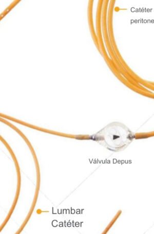 Valvula de derivación ventriculo peritoneal con liberador de antibiotico